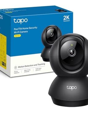 Tapo Pan/Tilt Home Security Wi‑Fi Camera — Black